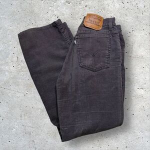 Vintage Levi’s 517 Boot Cut Gray Corduroy Jeans Juniors 7 JR Western Casual